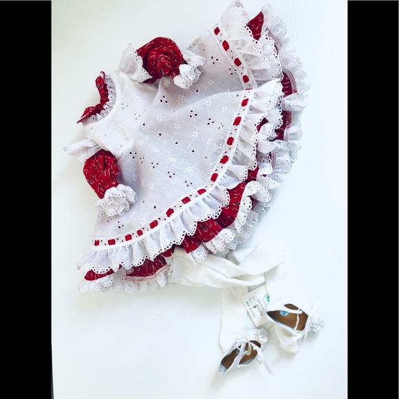 Mary Jane doll shoes sz 2 White with lace - Picture 13 of 16